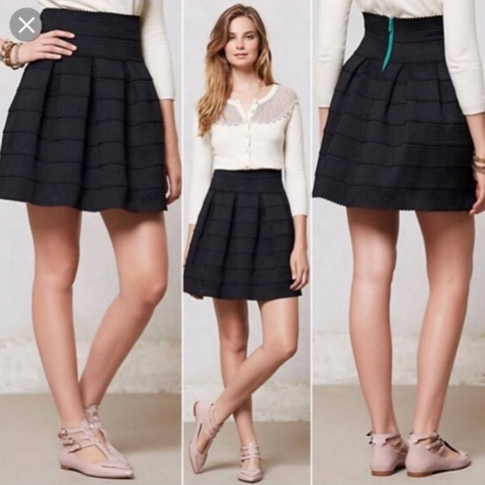 ANTHROPOLOGIE GIRLS FROM SAVOY 'Ponte Bell' Skirt XS